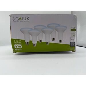 Sigalux Dimmable LED Flood Lights BR30 Bulbs Soft White 6 pack New A11